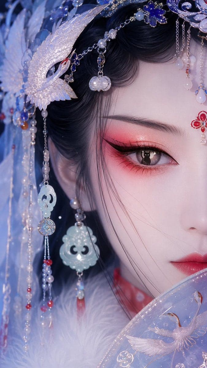 国风戏曲旦角美人系列|极近景半脸单眼特写
把米哈游角色、西游记角色与历史人物,重塑成冷艳神秘的东方戏曲美人。
红粉