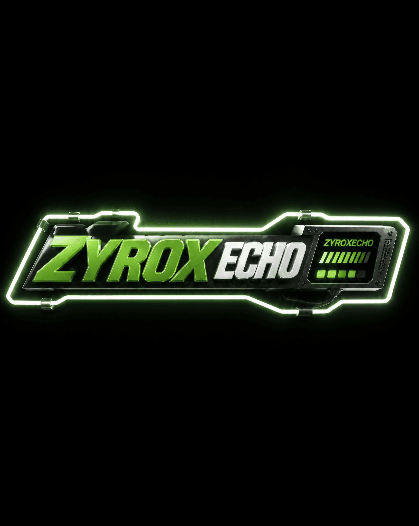 CREATE A ZYROX ECHO LOGO TAKE  THAT IMAGE AS A REFERRENCE EX
