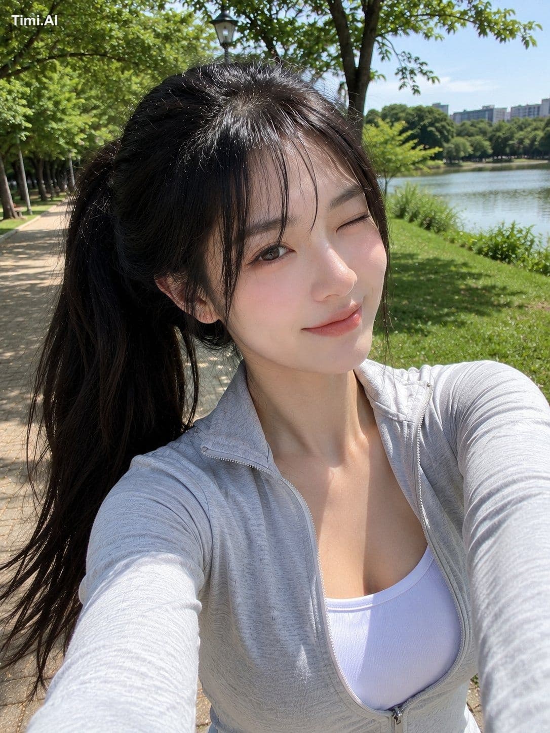 Ultra-realistic smartphone selfie, looks genuinely captured