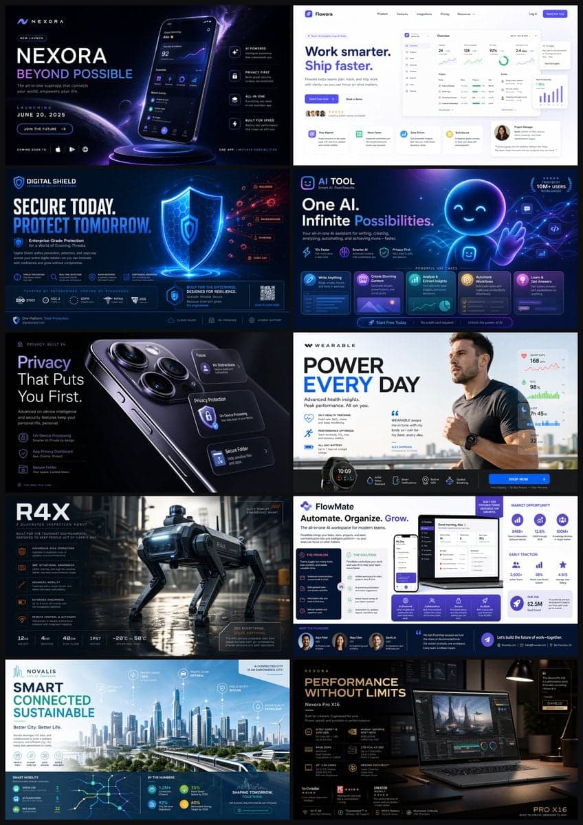 Create a premium tech launch poster for [App/Device Name], h