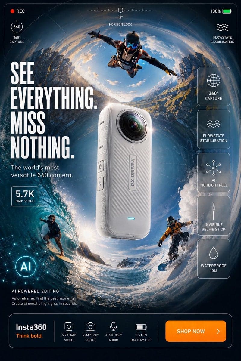 Ultra-high-end commercial product advertisement poster for G