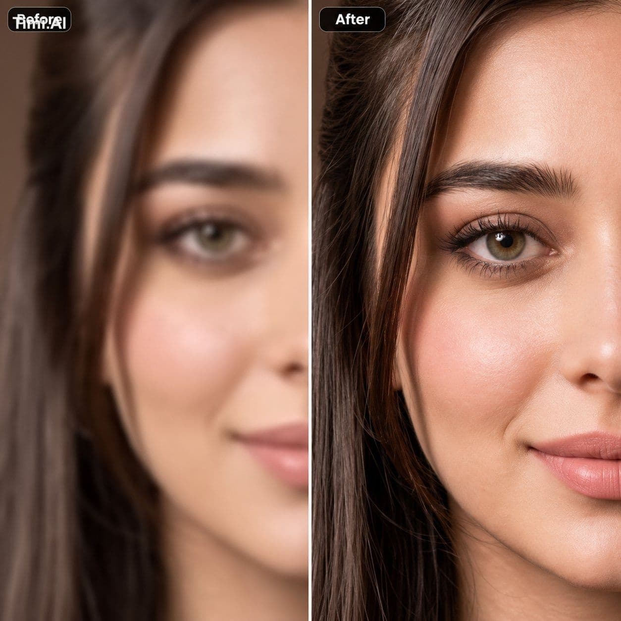 Restore and enhance an old damaged photo. Remove scratches, 