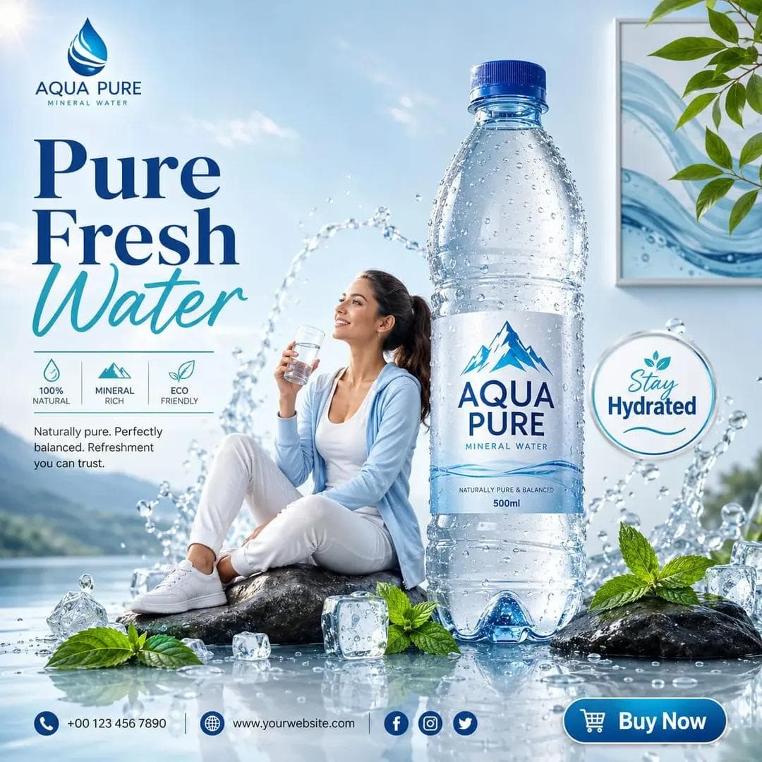 Create a creative commercial advertising poster for [PRODUCT