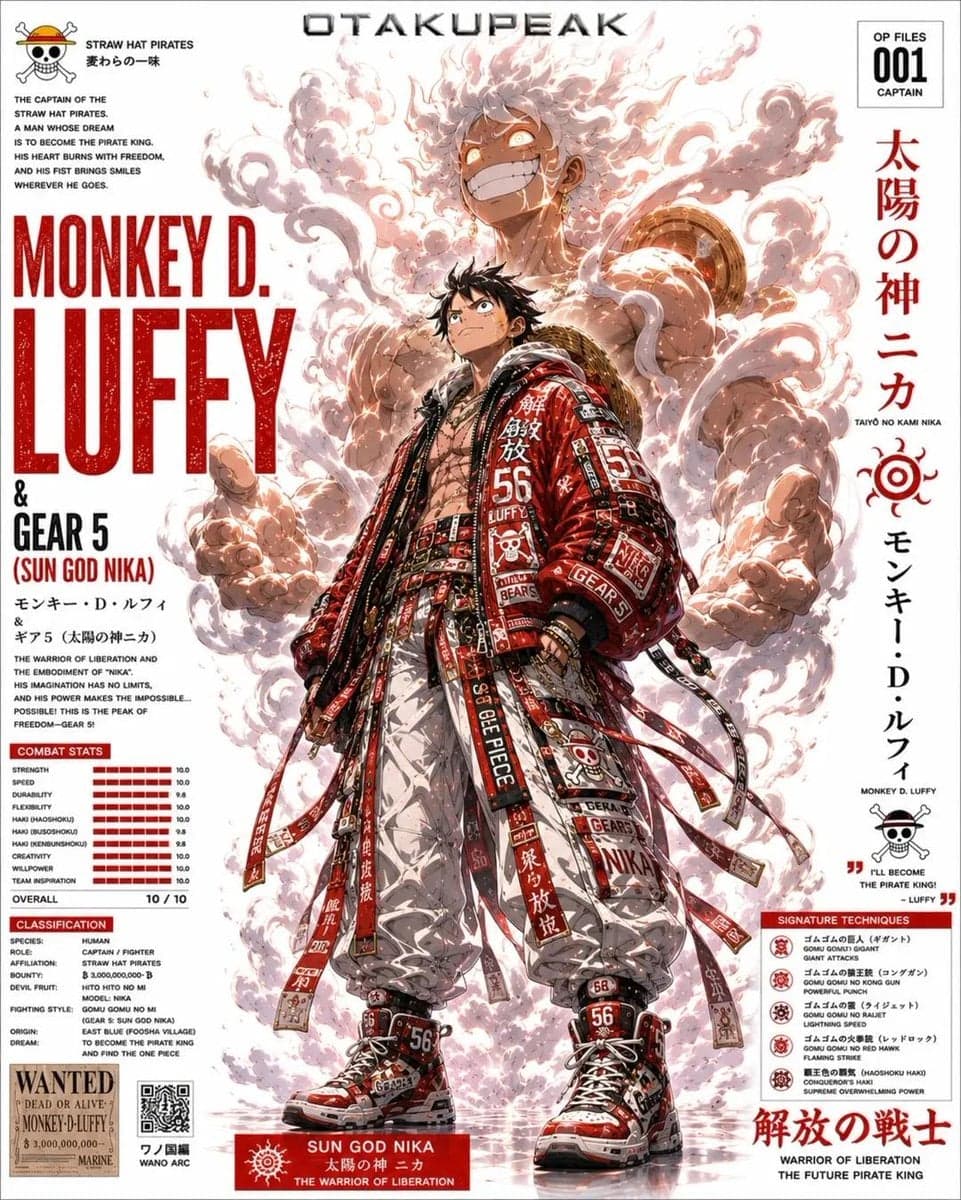 MASTERPIECE anime character dossier poster, ultra-detailed m
