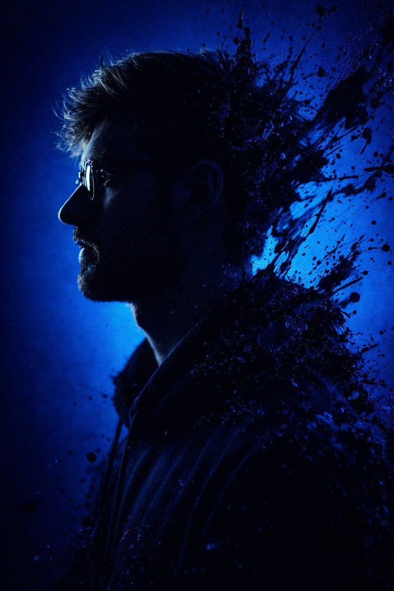 Convert this image into a dramatic, stylized portrait (use t