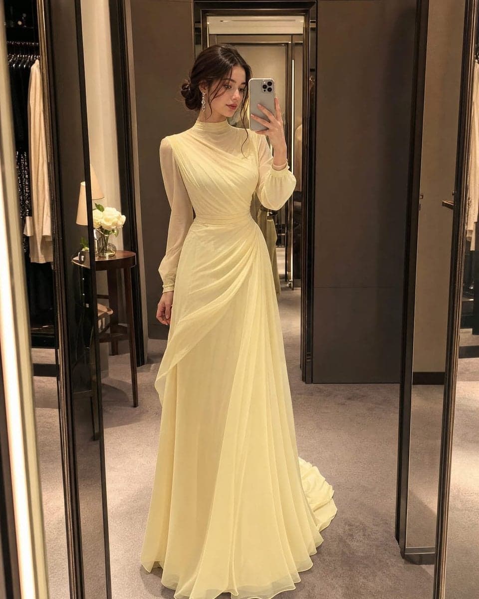 Ultra-realistic full body mirror selfie of a beautiful young