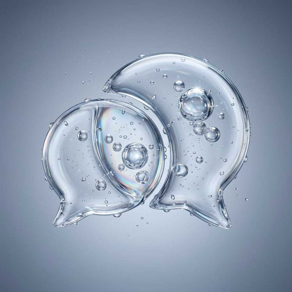 Transform [LOGO NAME] into a premium water-bubble logo while