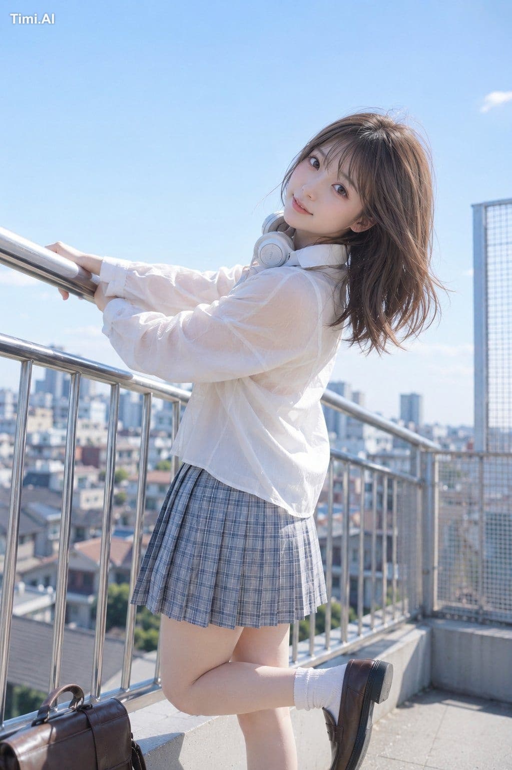 ヘッドホンの中だけ、街の音が少し遠くなる。🎧☀️🏙️

#AIart #AI写真 #屋上ポートレート

【GPT I