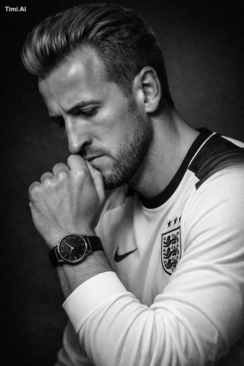 Create an ultra-realistic black-and-white editorial portrait