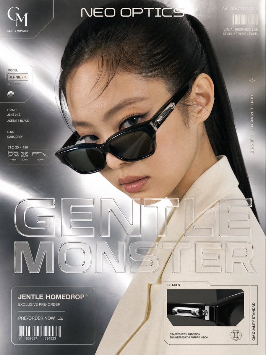 Gentle Monster × Jennie Kim — "NEO OPTICS"

FORMAT: Ultra-Pr