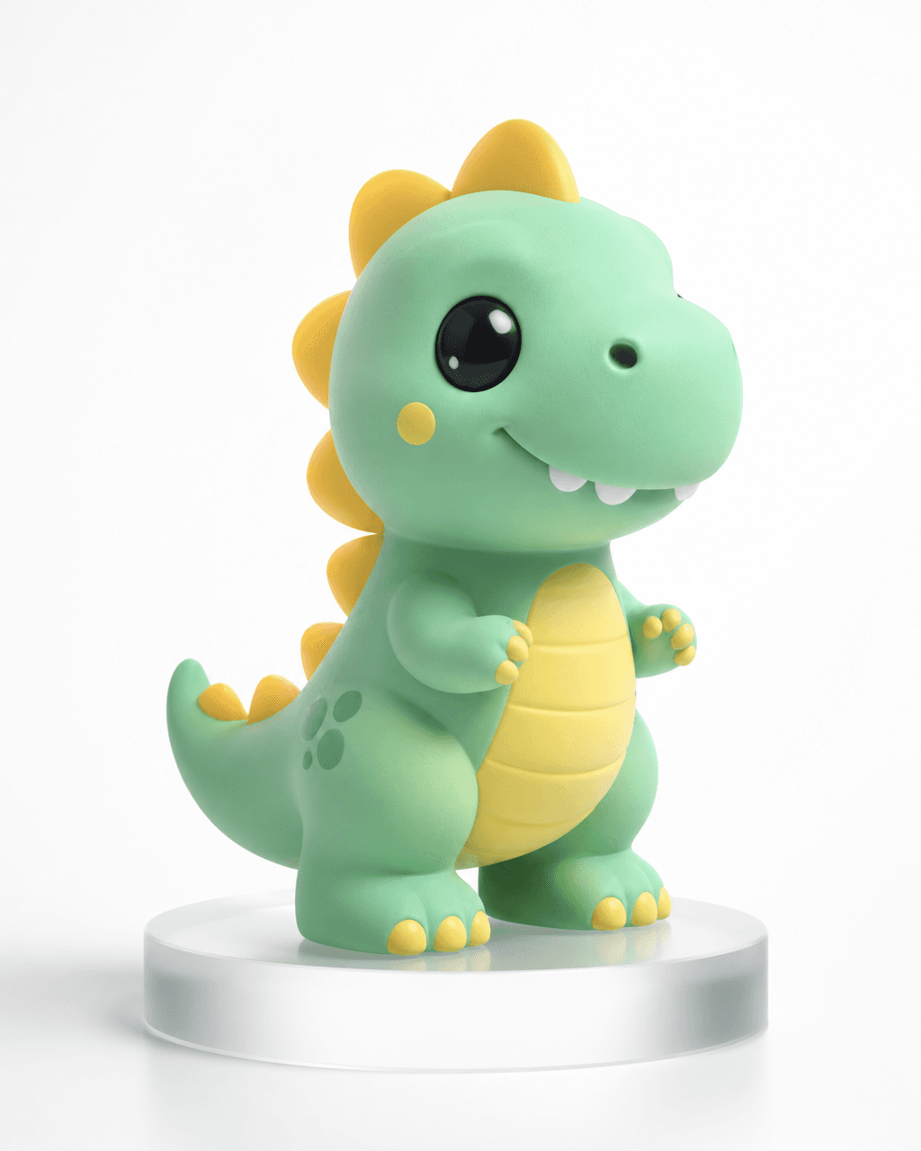 A premium commercial 3D character design of a stylized, frie
