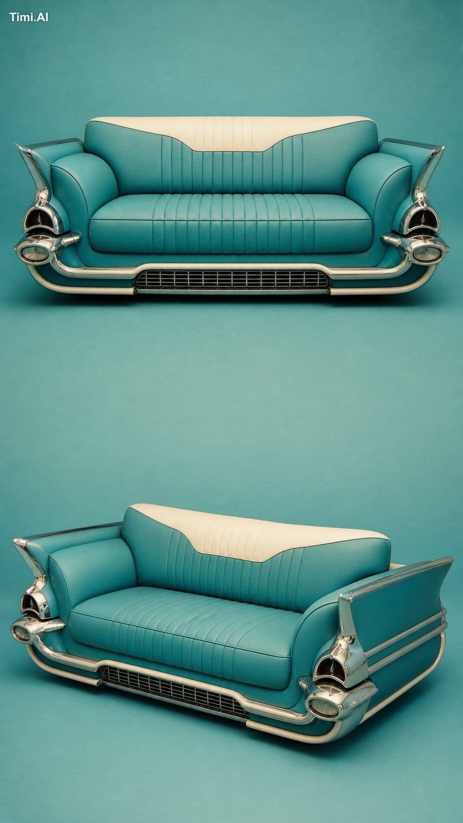 Product design concept: a [year, make, model] reimagined as 