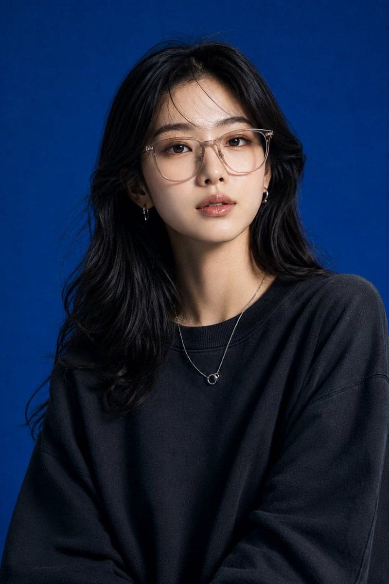 Create image Create a high-end studio fashion portrait inspi