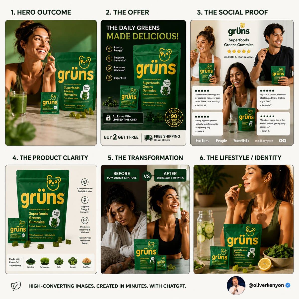 Create a premium, ultra high-definition DTC ecommerce hero i