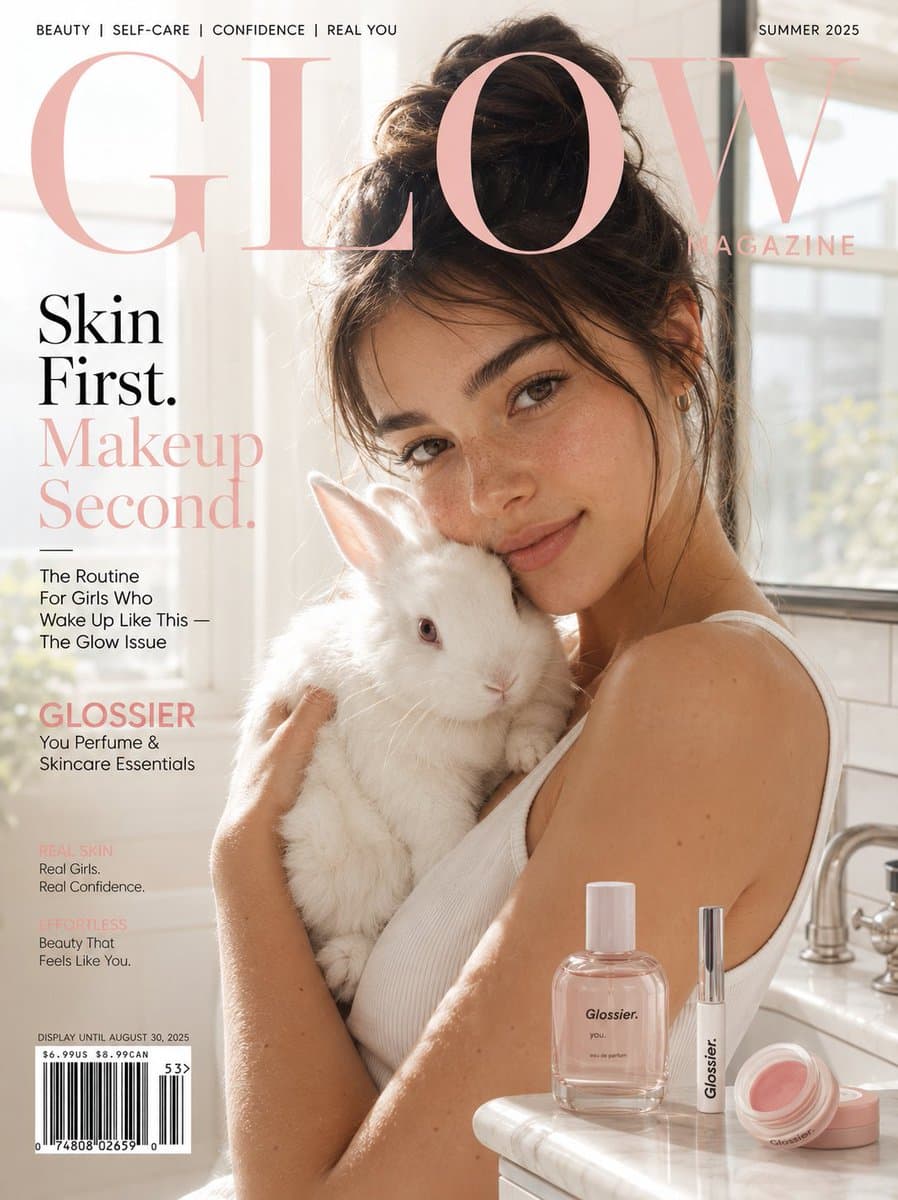 [SUBJECT]: A naturally beautiful girl with glowing no-makeup