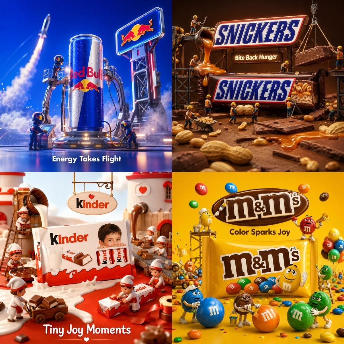Create a premium playful 3D advertising poster for [Brand Na