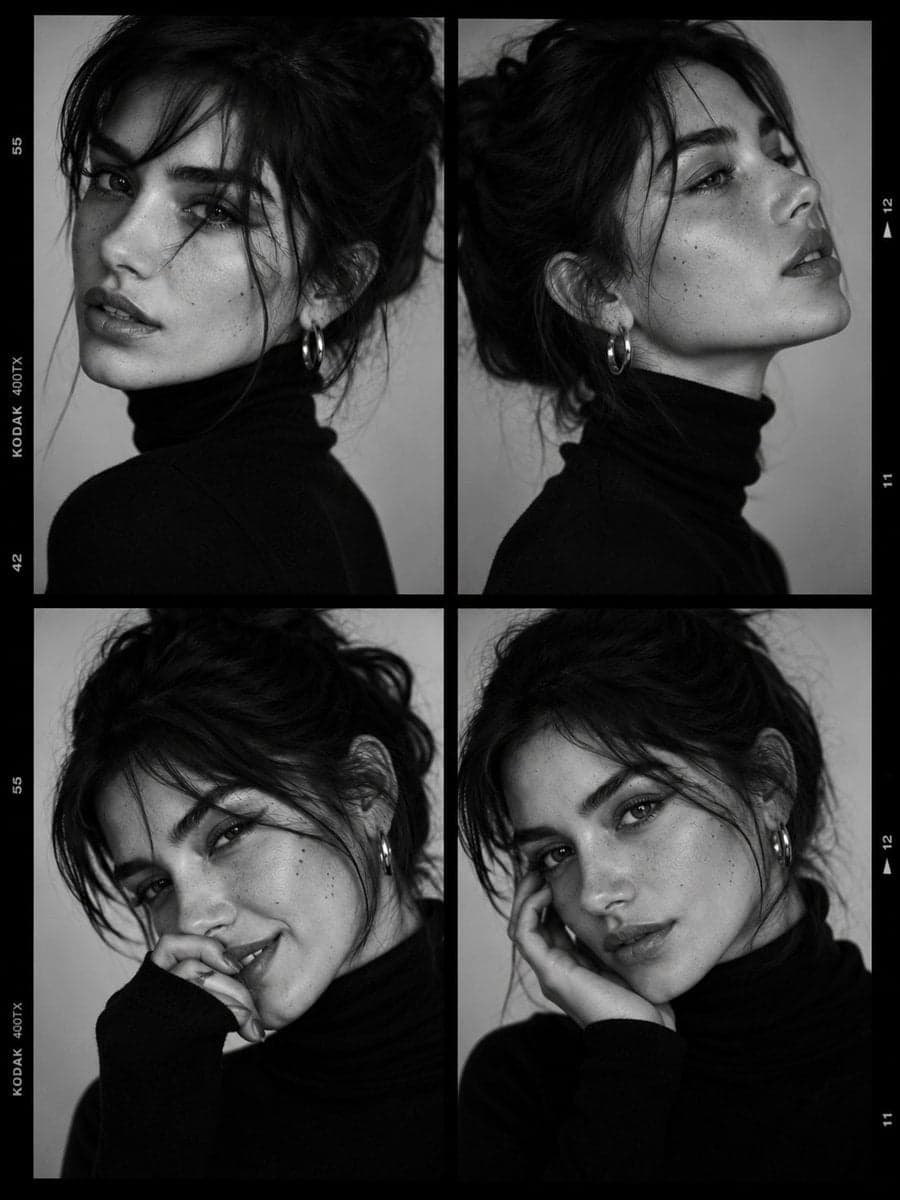 Ultra-viral black-and-white luxury fashion casting contact s
