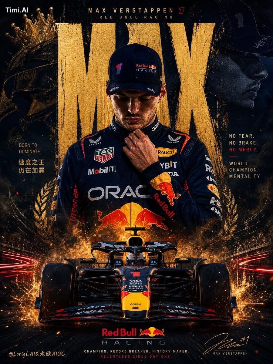 Create an ultra-premium motorsport propaganda-style poster f