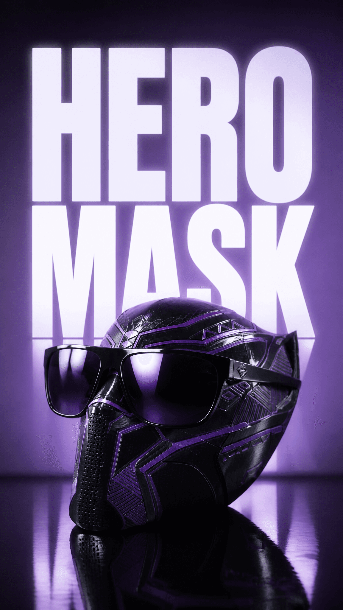 3D printed mask Story promotion oversized futuristic sunglas