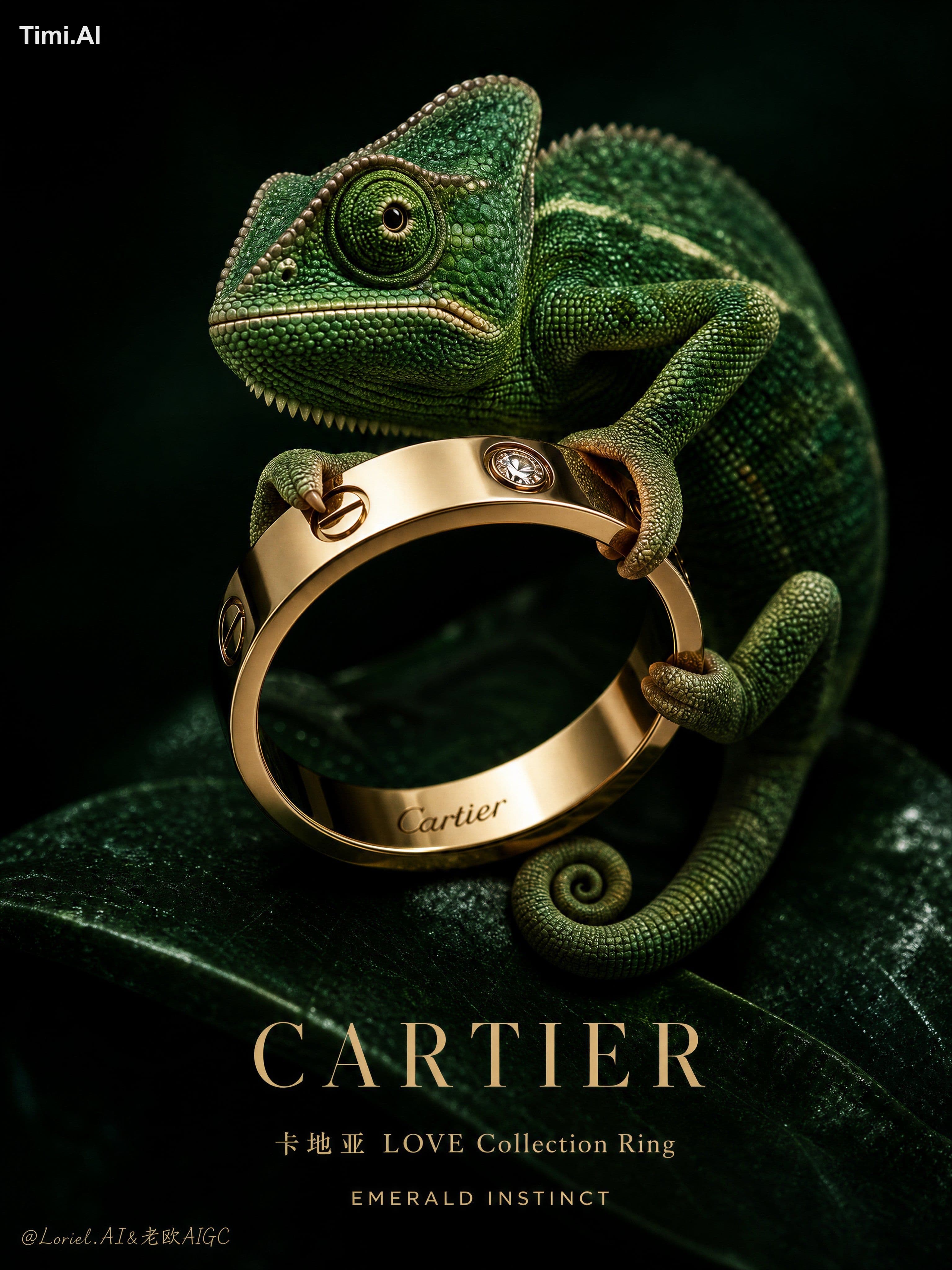 cartoon chameleon, fantasy reptile, unrealistic gripping pos