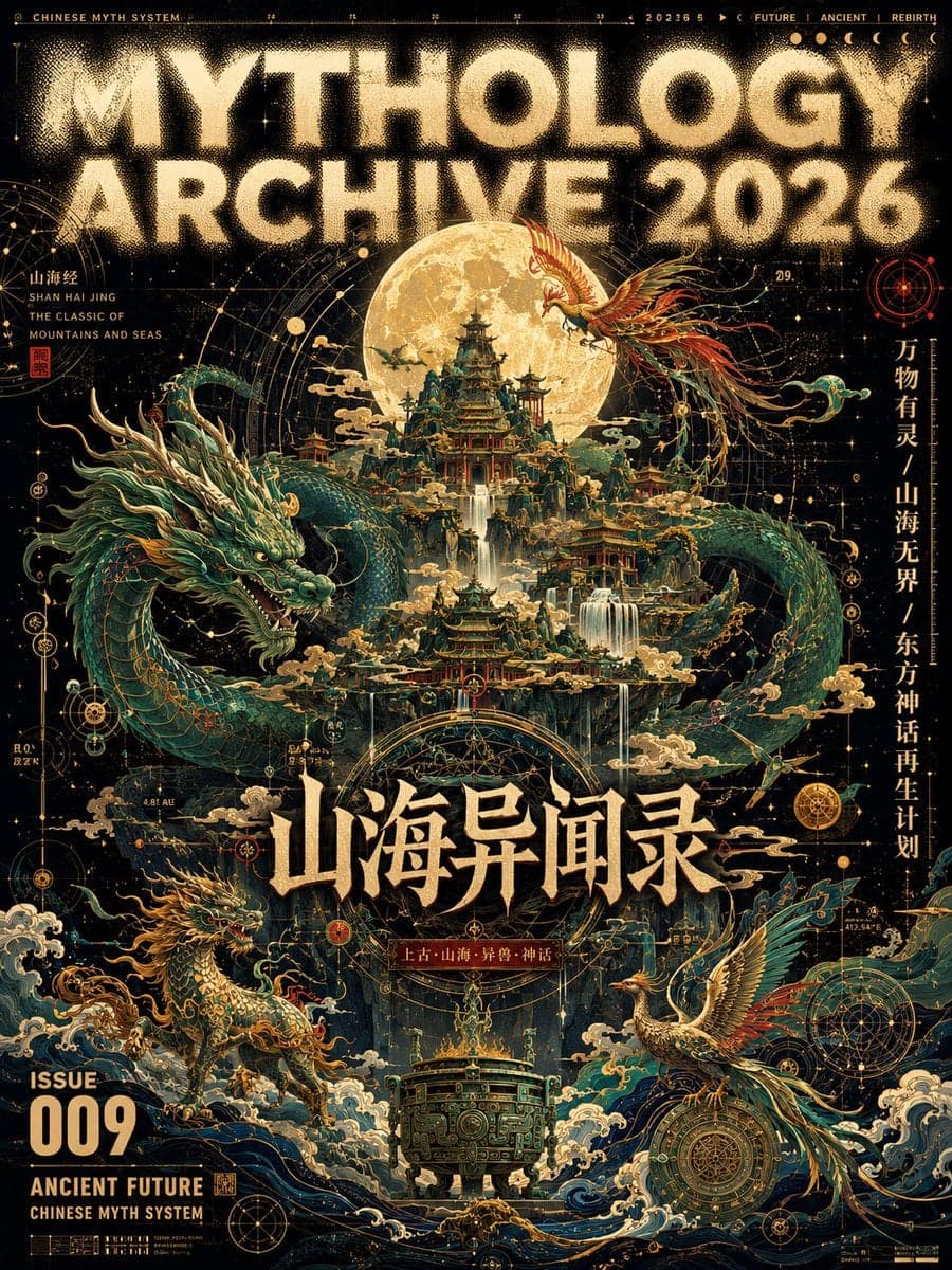 生成一张【极繁主义矢量艺术杂志封面海报】，画幅为【竖版3:4/ 9:16 / 横版16:9】。
主题为【填写主题，例如：