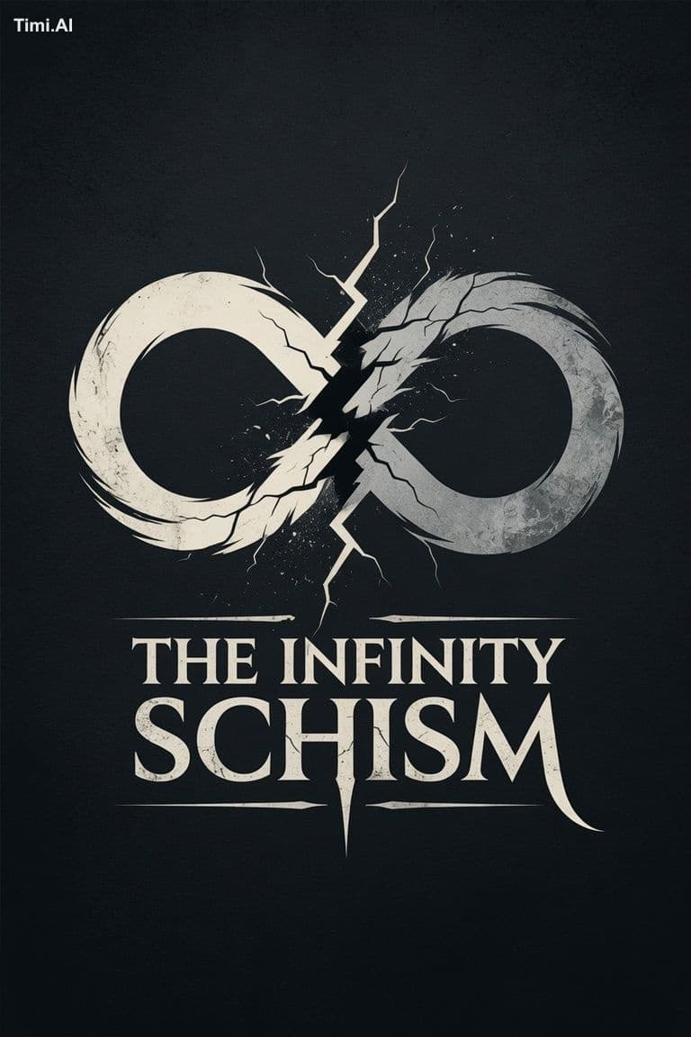 Grok Imagine prompt:
A logo for ‘The Infinity Schism’, the