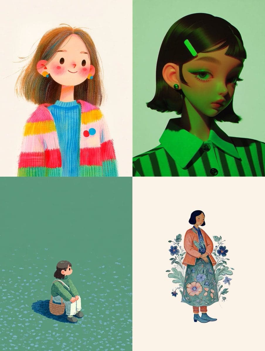 Midjourney has updated Niji 💫
Here are my top four --srefs