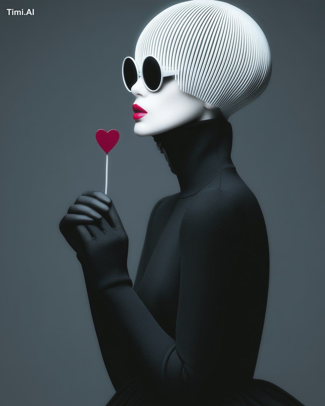poster, amazing modern luxury woman with heart, colors: - be