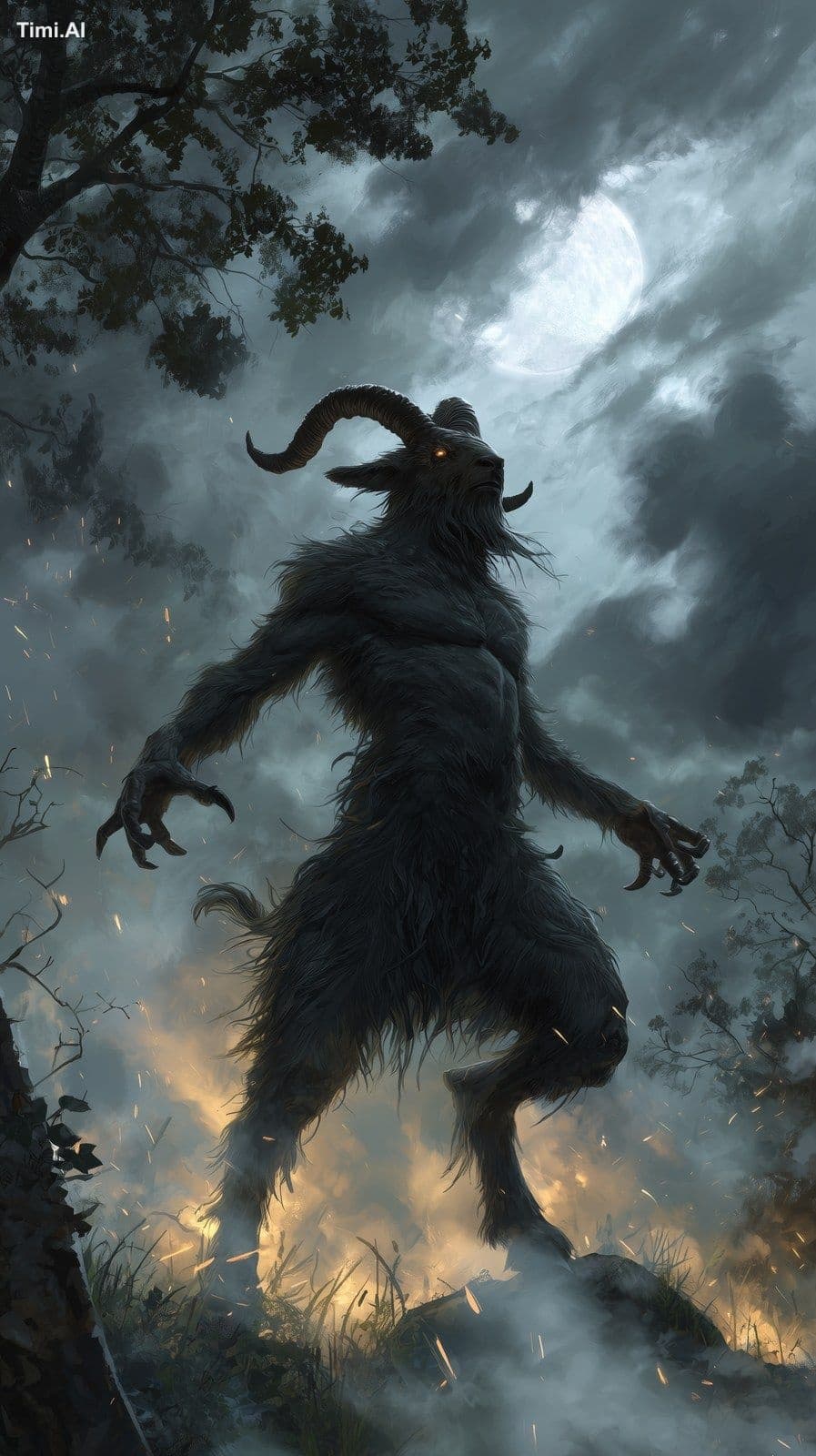 dark fantasy horror illustration inspired by the book Slewfo