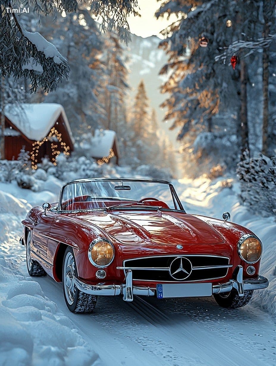 red Retro sports car like street tsarist sprint with white w