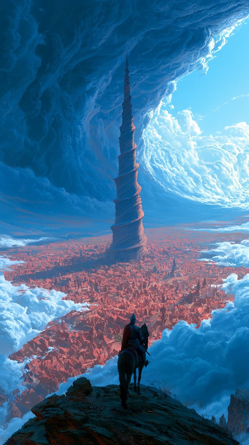 epic fantasy concept art, dramatic cinematic lighting, paint