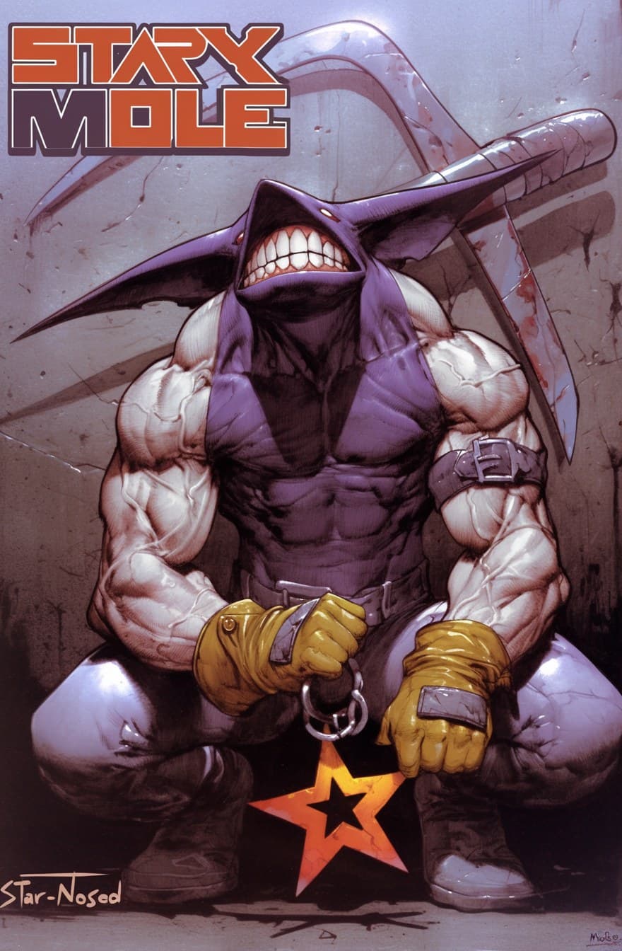 cover art for Dark "Star-Nosed Mole" the comic book --no , -