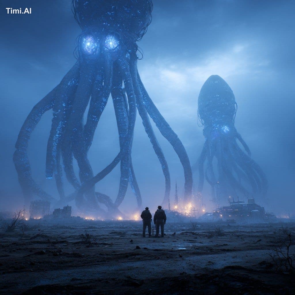 the elder beings of the planet xfurglor await the arrival of
