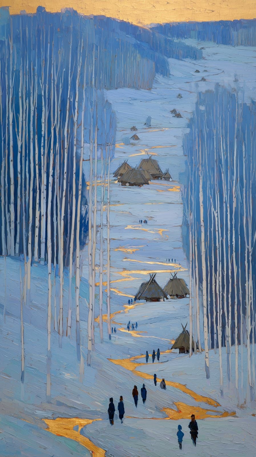 impressionistic Oil Painting in the style of Cuno Amiet, The