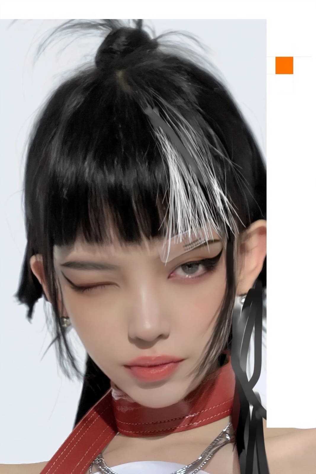https://s.mj.run/TduQAOzwipc a woman with black hair styled 
