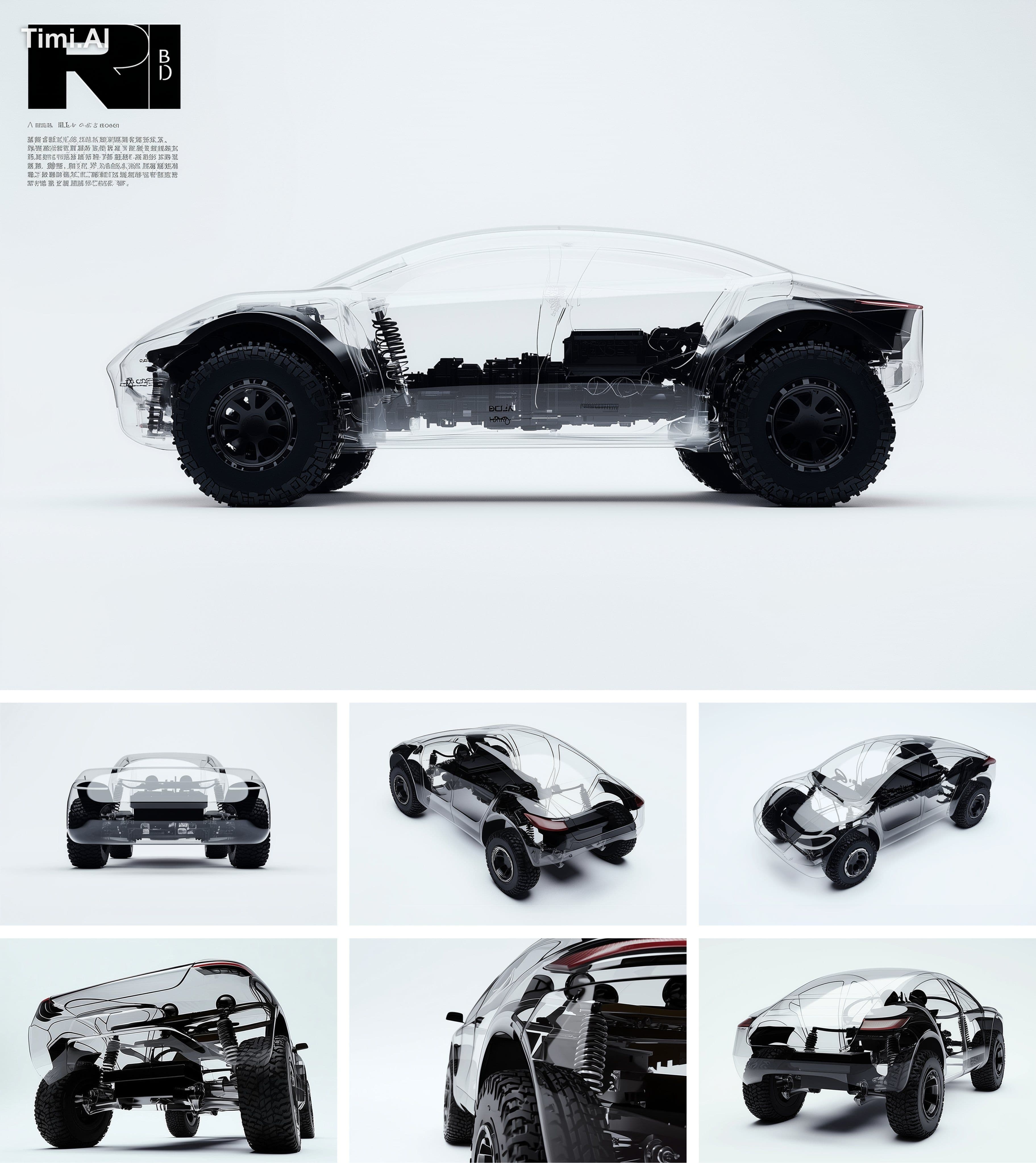 Let's get a [perspective] of this car in a white studio.

#m