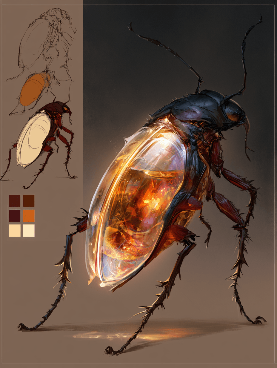 This image is a digital concept art. The composition is divi