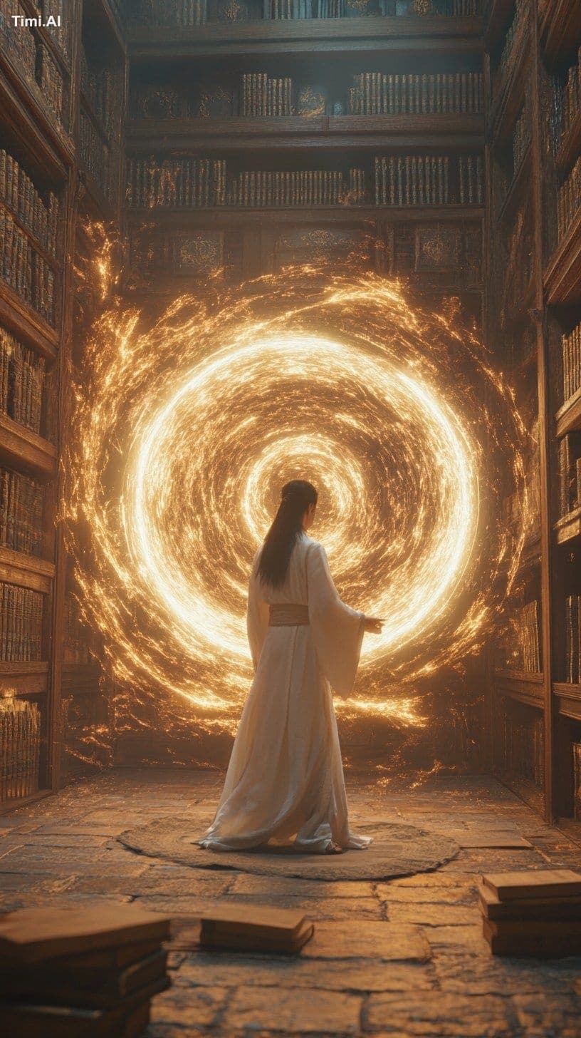 A cinematic shot from a Chinese wuxia film, set in an ancien