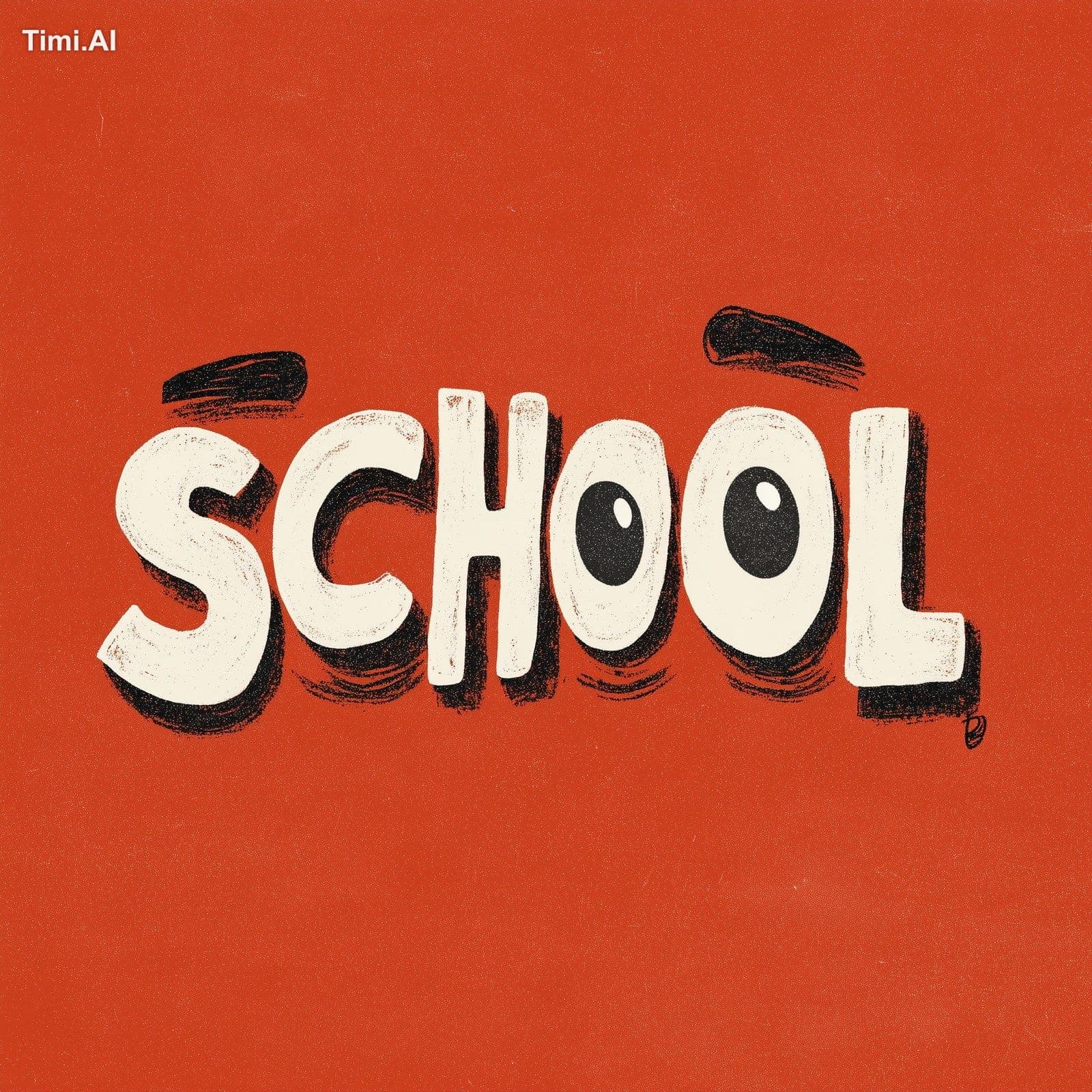 typographic logo of the word "SCHOOL" where the two O letter