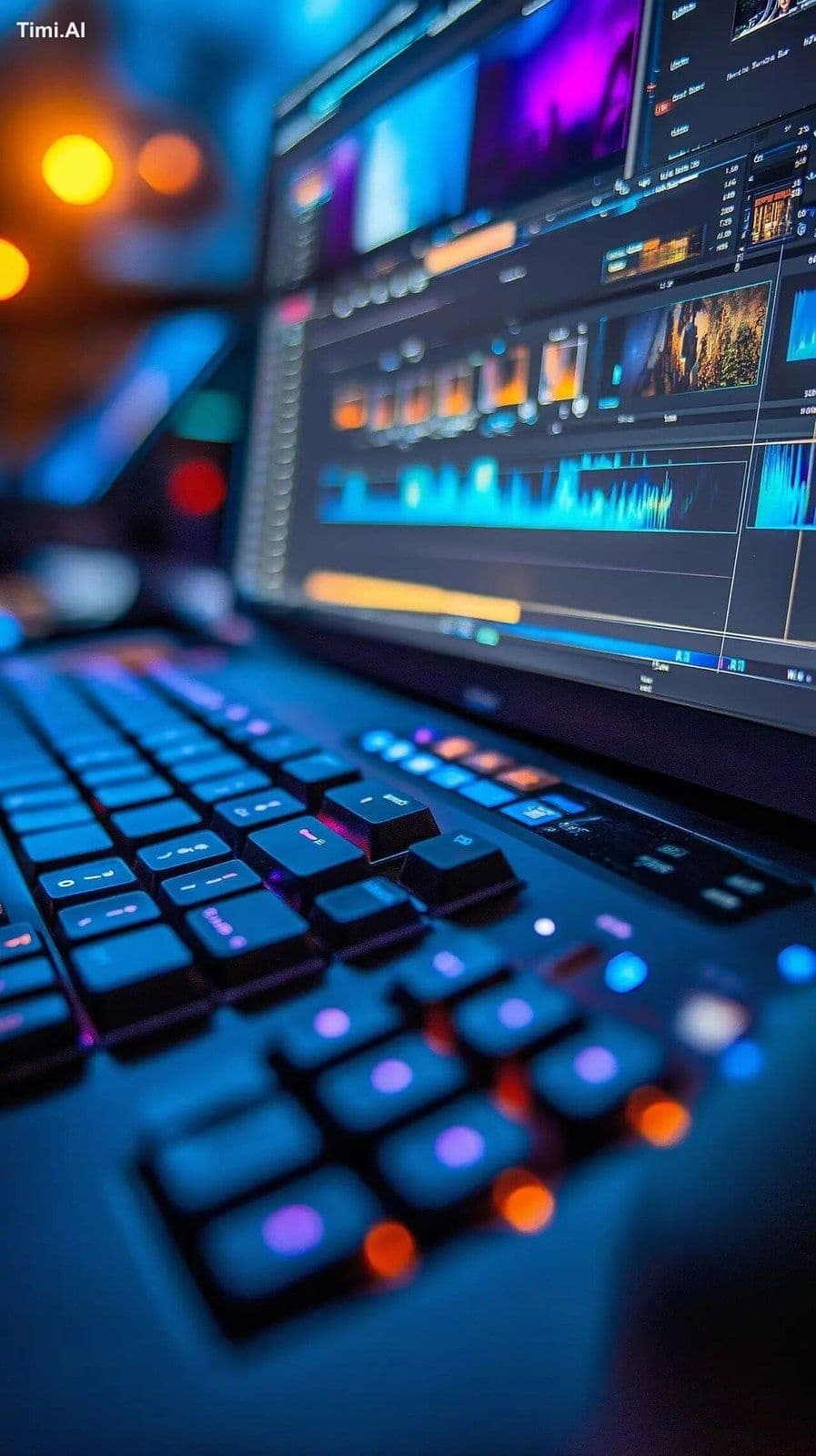 A photo of a CapCut editing software --chaos 30 --ar 9:16 --
