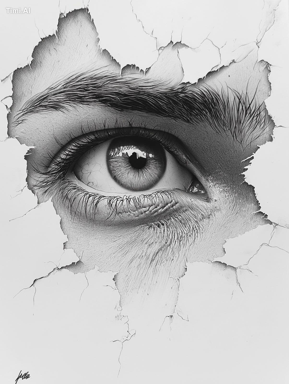 charcoal drawing in a naturalist style amazingly detailed --