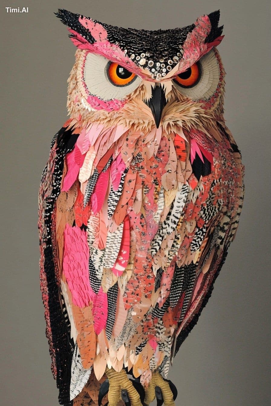 Full body Owl, art by Yoh Nagao and Erik Madigan Heck and Al
