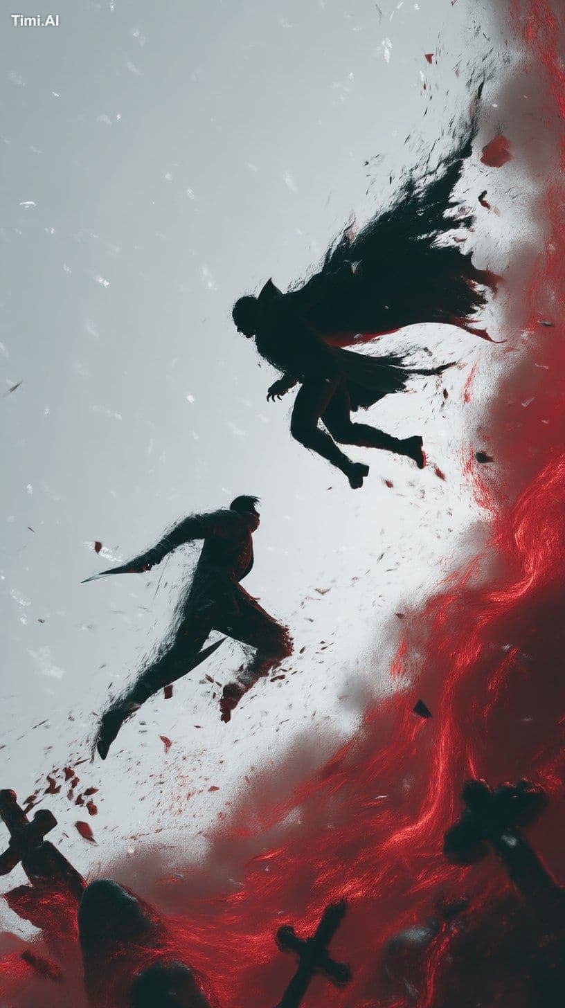Cinematic, photorealistic,dynamic aerial battle transition s
