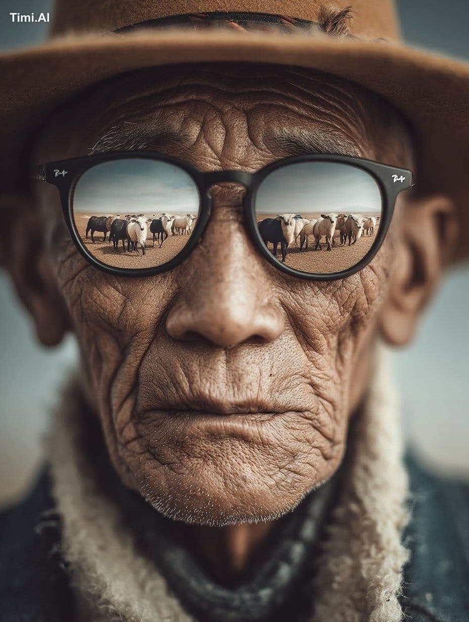 Documentary photography, hyper-realistic, facial close-up. W
