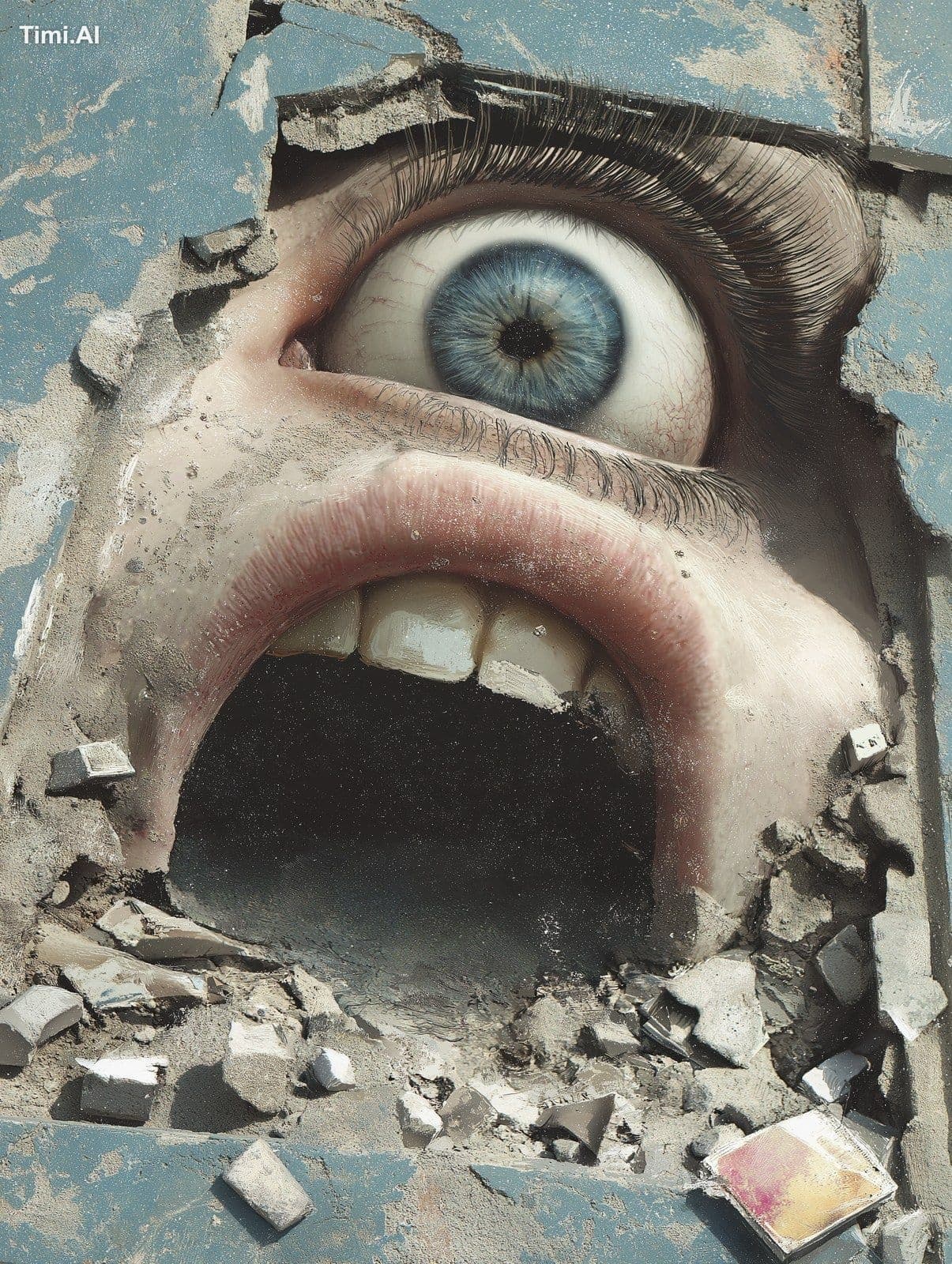 Eyeball god in mouth Ostara?…Dio?…Luna? … Is light as hunger