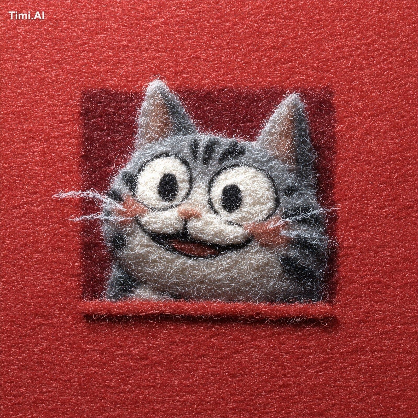 A anthropomorphic cartoon chibi American Shorthair, with flu