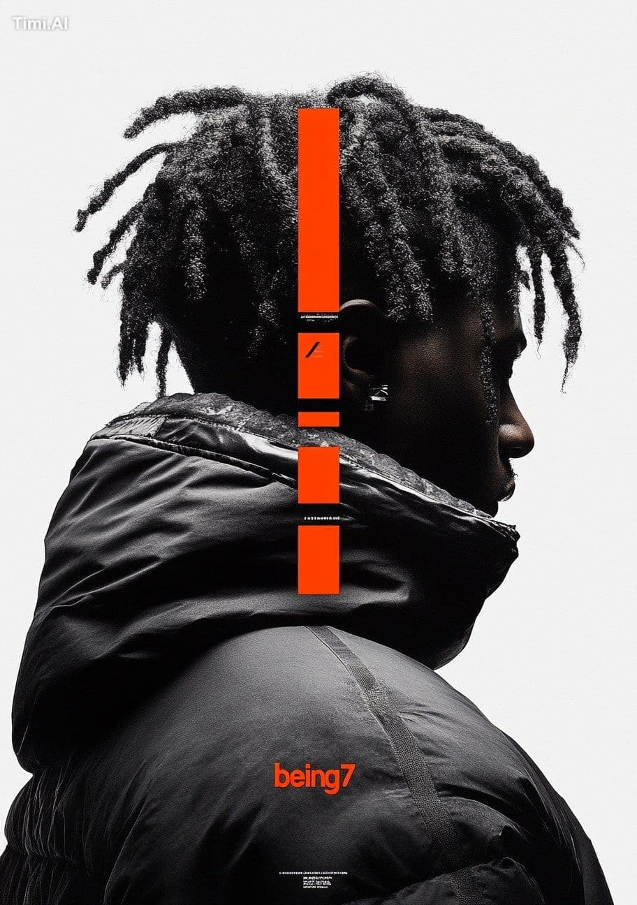 poster for "", featuring an extreme close-up of the back pro