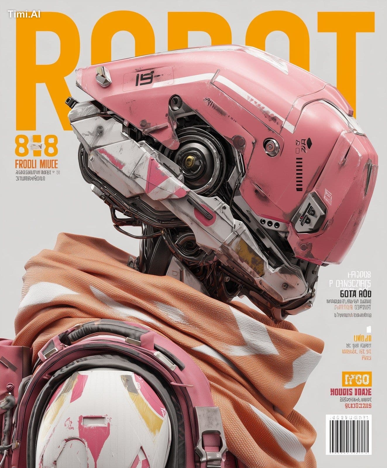 Cover of a high end magazine called’. Cover features a sleek