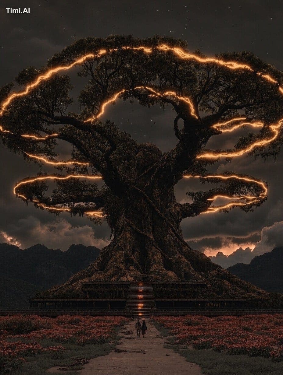 Immerse yourself in a breathtaking grove where ancient trees