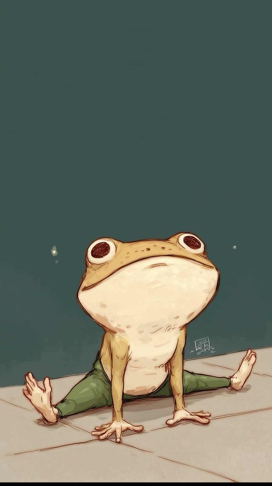 Hello, please create me an iphone wallpaper with a drawn FRO
